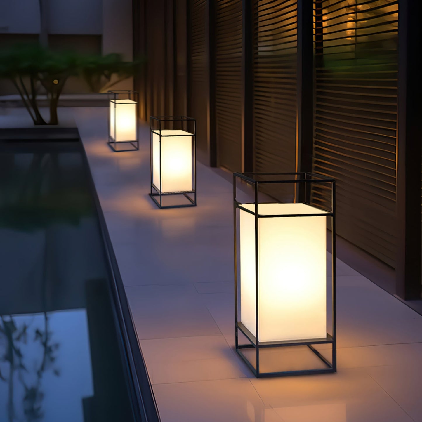Cleo Lantern Outdoor Table Lamp