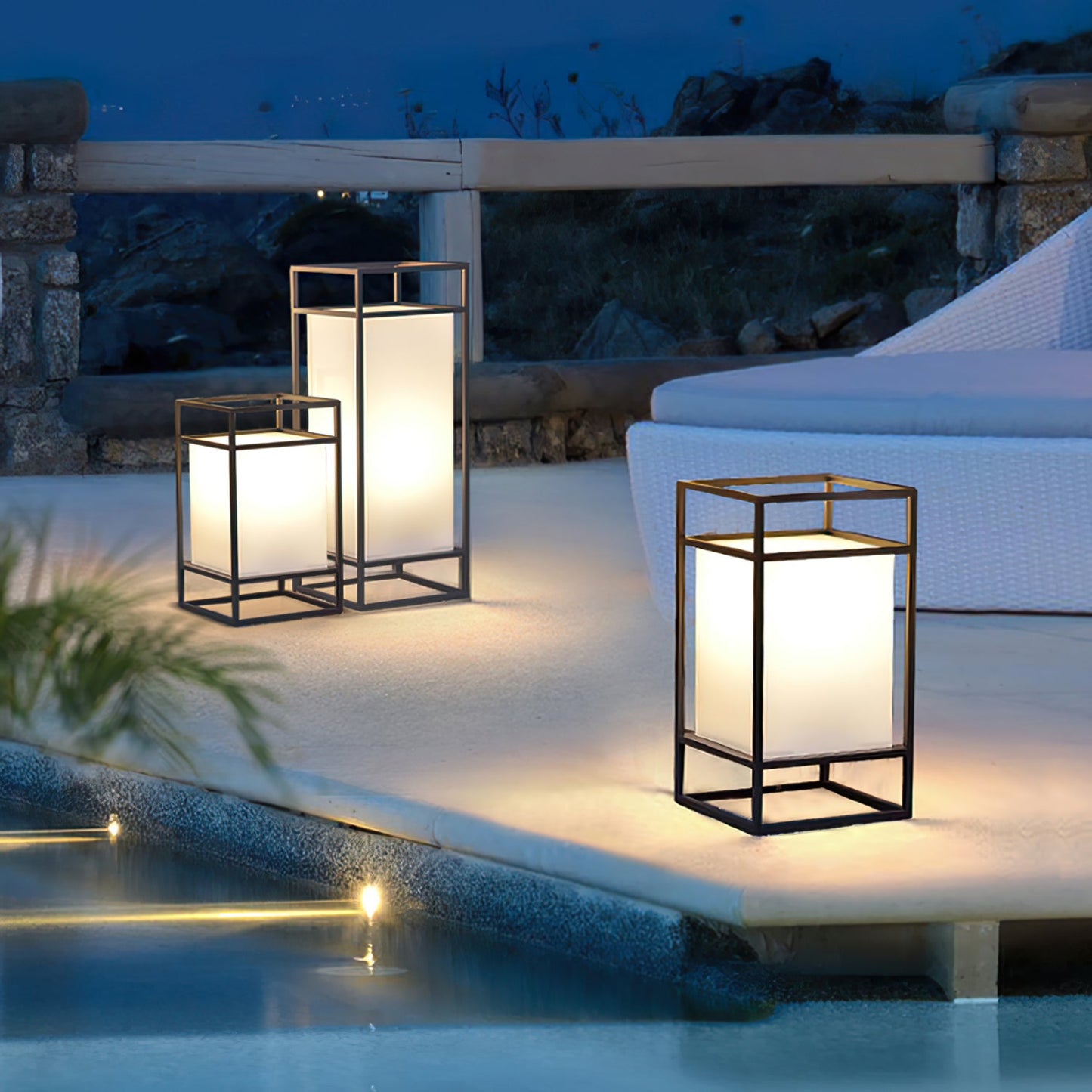 Cleo Lantern Outdoor Table Lamp