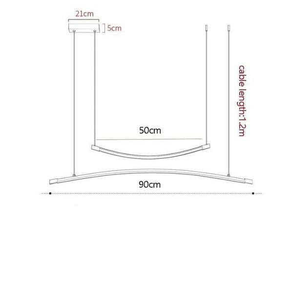 Clique Dual Bar LED Pendant Light