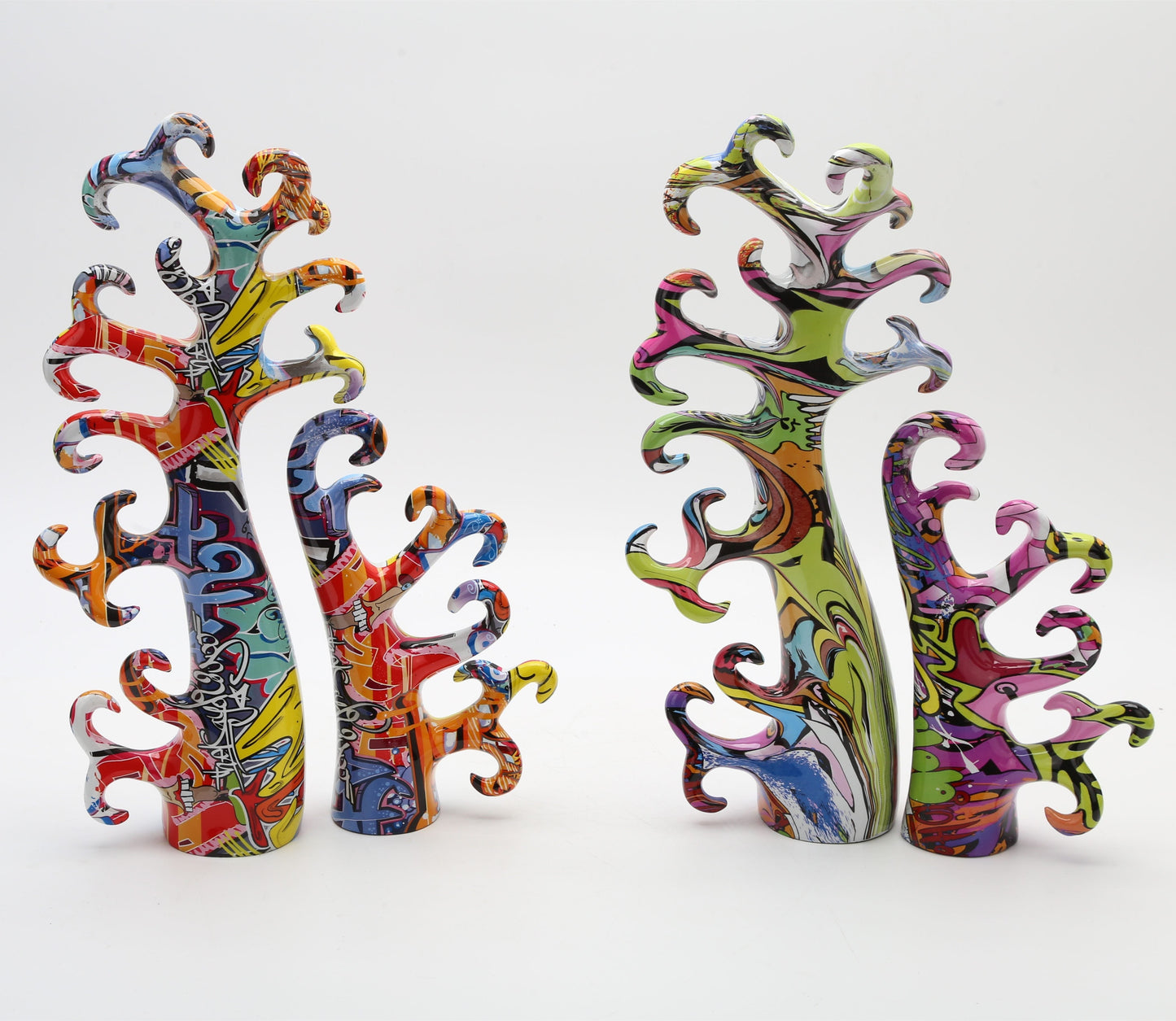 Painted Artisan Coral Figurine Decor