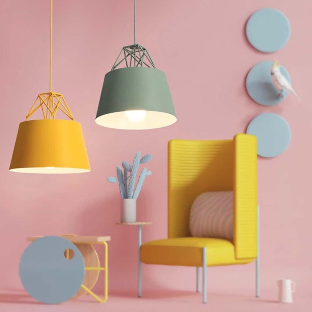 Pendant Light Colorful Macaron Fixture