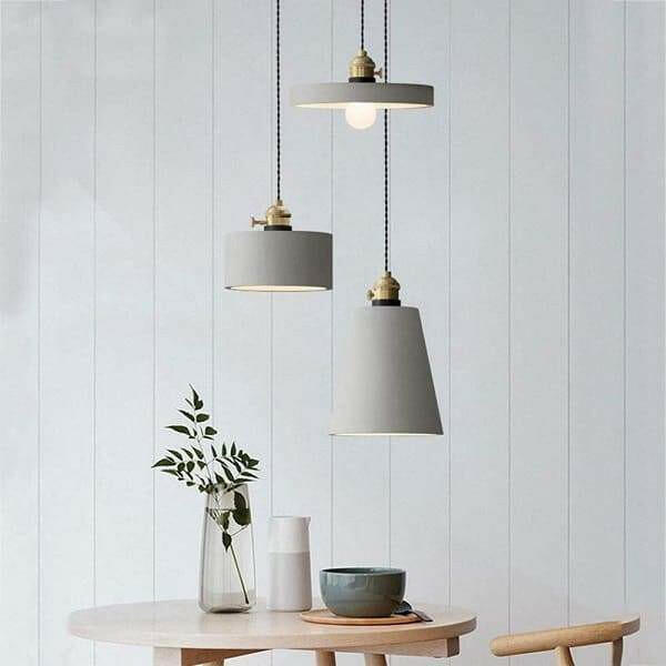 Concrete Vasa Minimalist Pendant Light