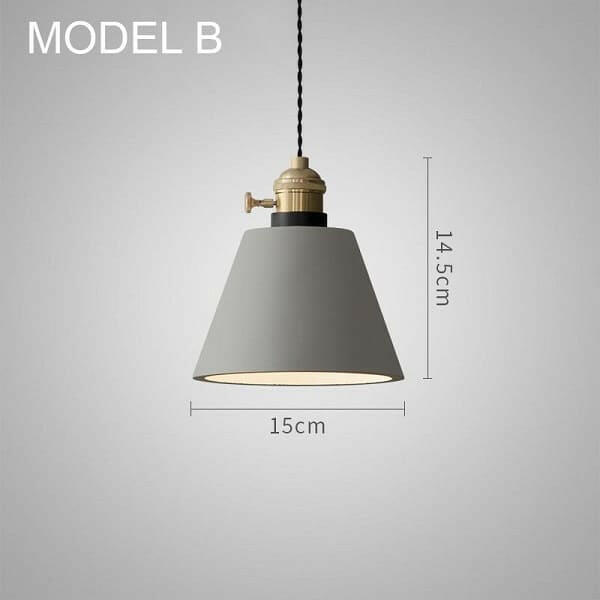Concrete Vasa Minimalist Pendant Light