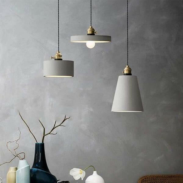 Concrete Vasa Minimalist Pendant Light