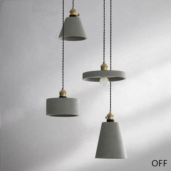 Concrete Vasa Minimalist Pendant Light