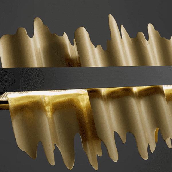 Copper Steel New Black Gold Luxury Chandelier