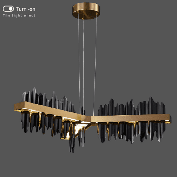 Copper Steel New Black Gold Luxury Chandelier