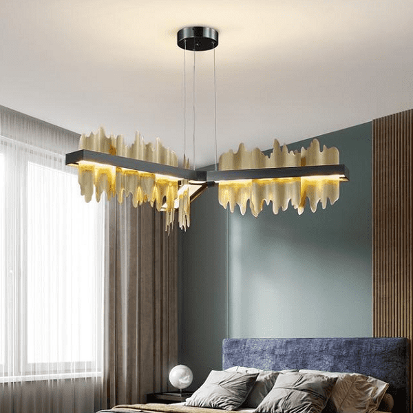 Copper Steel New Black Gold Luxury Chandelier