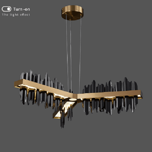 Copper Steel New Black Gold Luxury Chandelier
