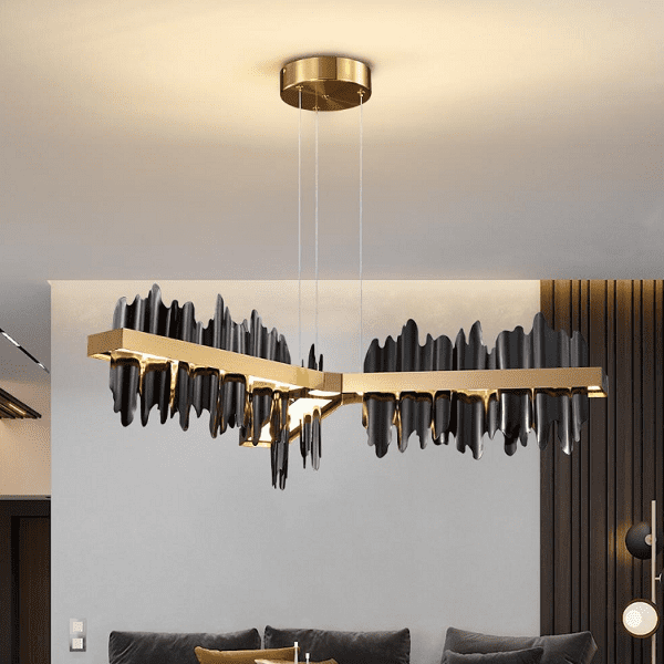 Copper Steel New Black Gold Luxury Chandelier