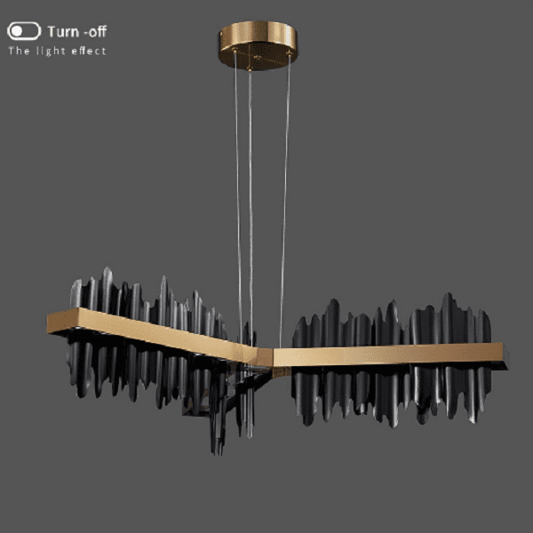 Copper Steel New Black Gold Luxury Chandelier