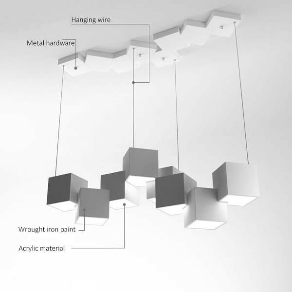 The Coral - Cube Pendant Lights