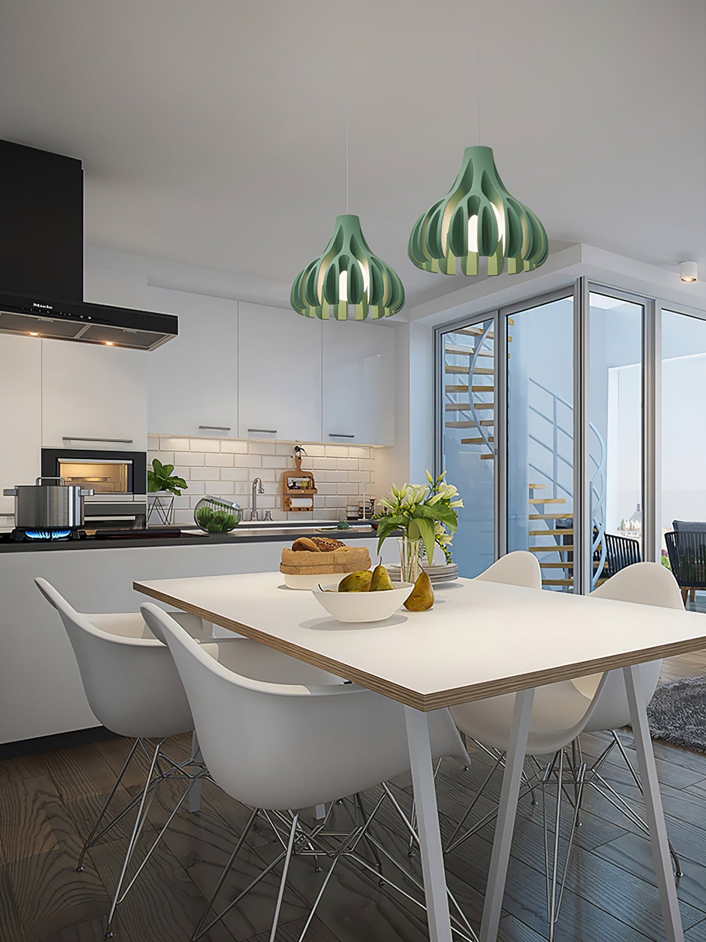 Coral Resin Swag Lights