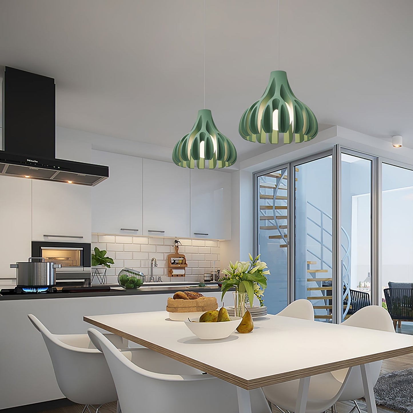 Coral Resin Swag Lights