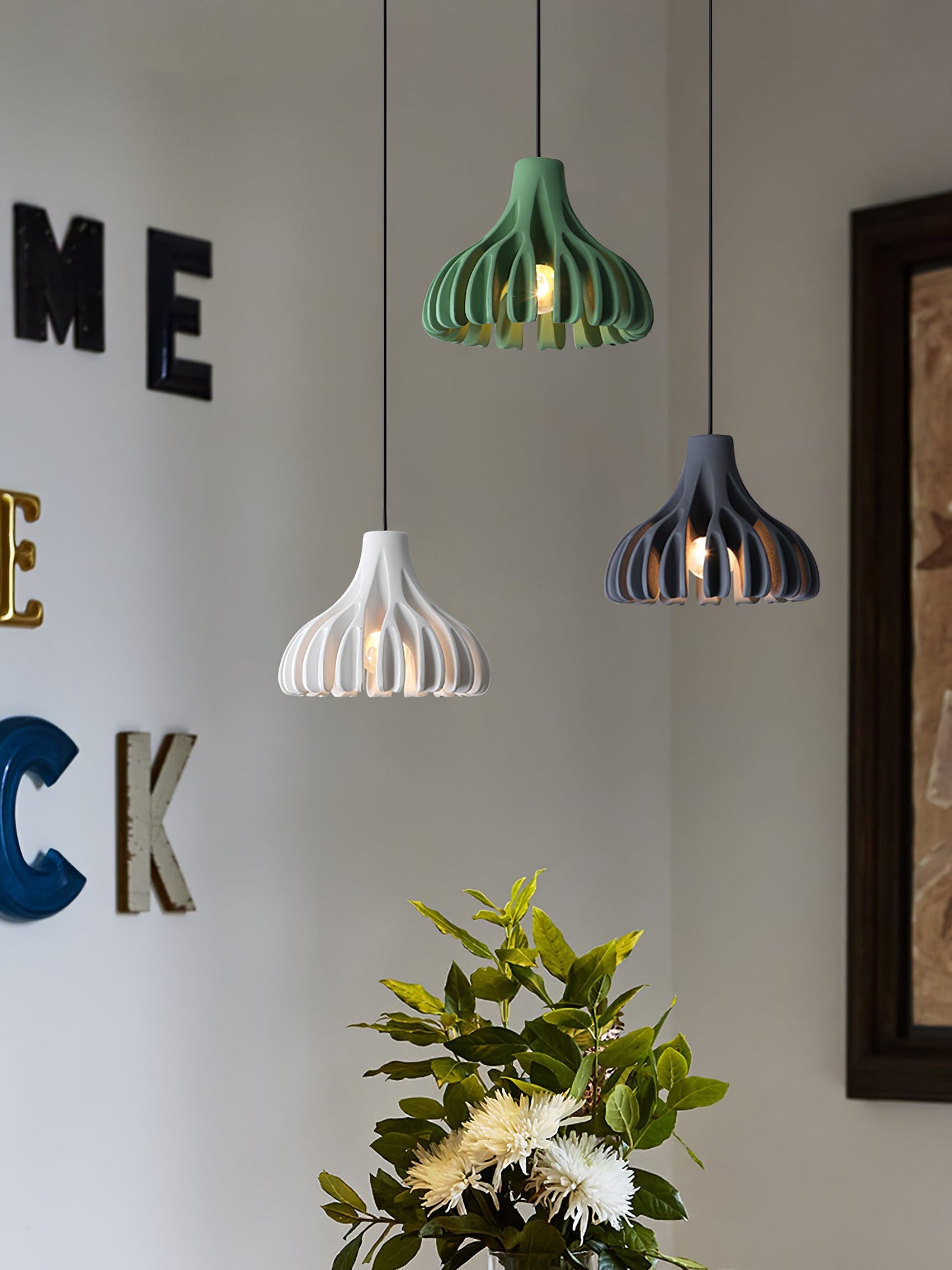 Coral Resin Swag Lights