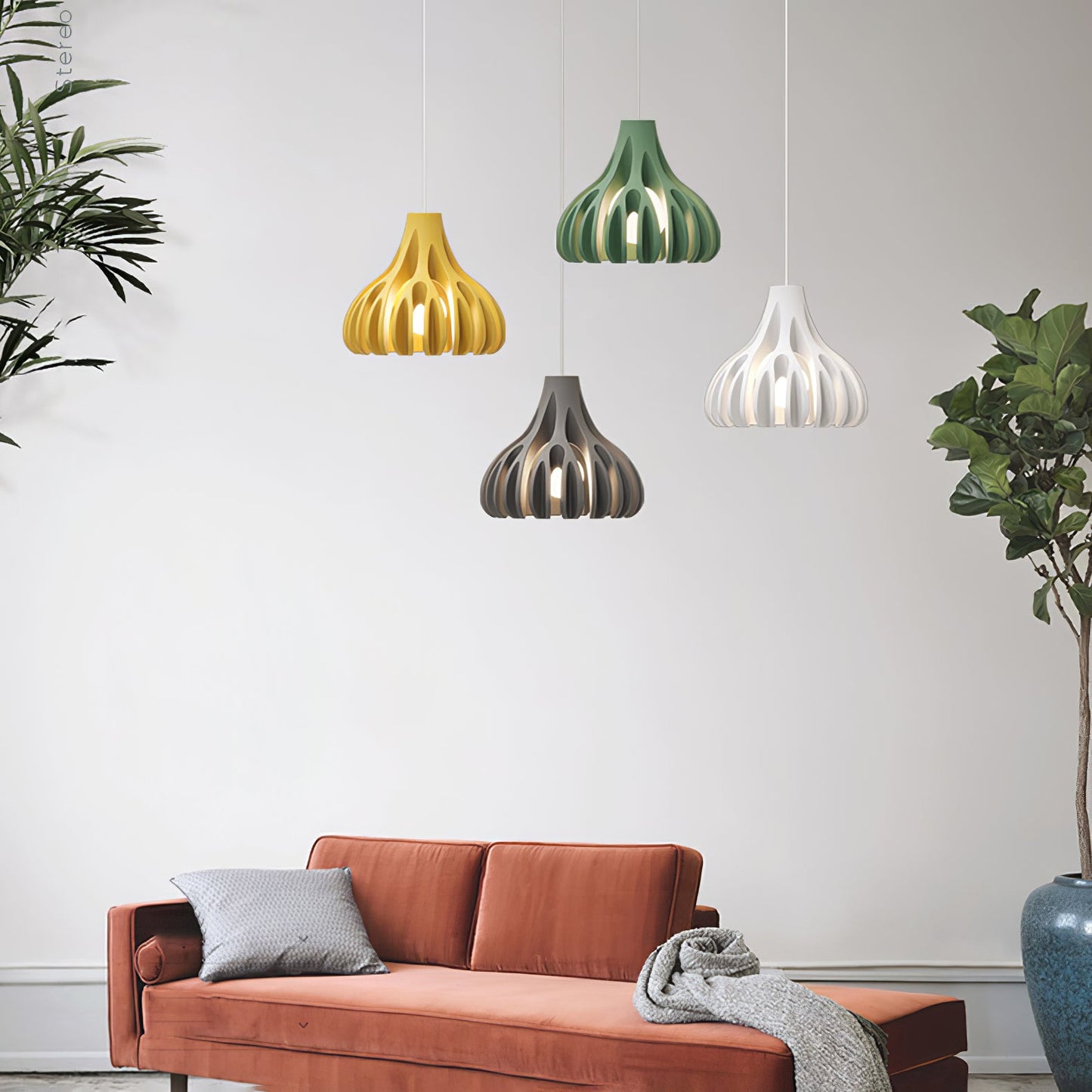 Coral Resin Swag Lights