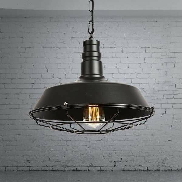 Cotther - Industrial Vintage Metal Cage Hanging Ceiling Pendant Light