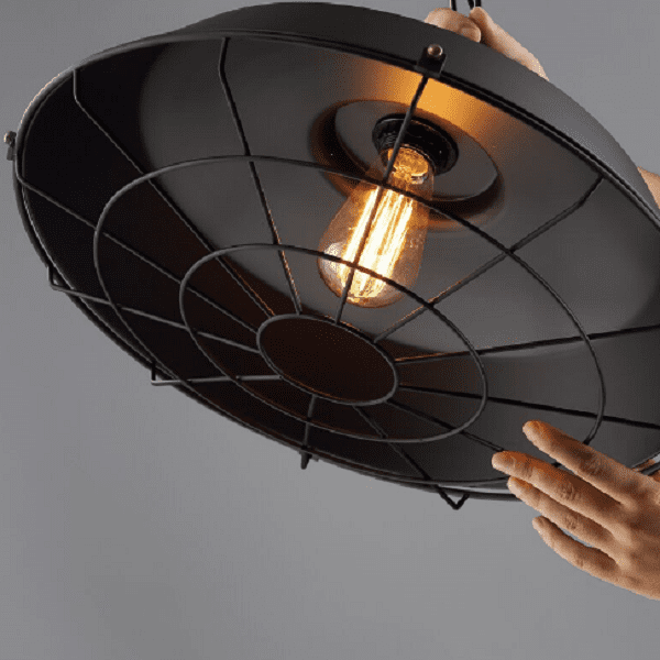 Cotther - Industrial Vintage Metal Cage Hanging Ceiling Pendant Light