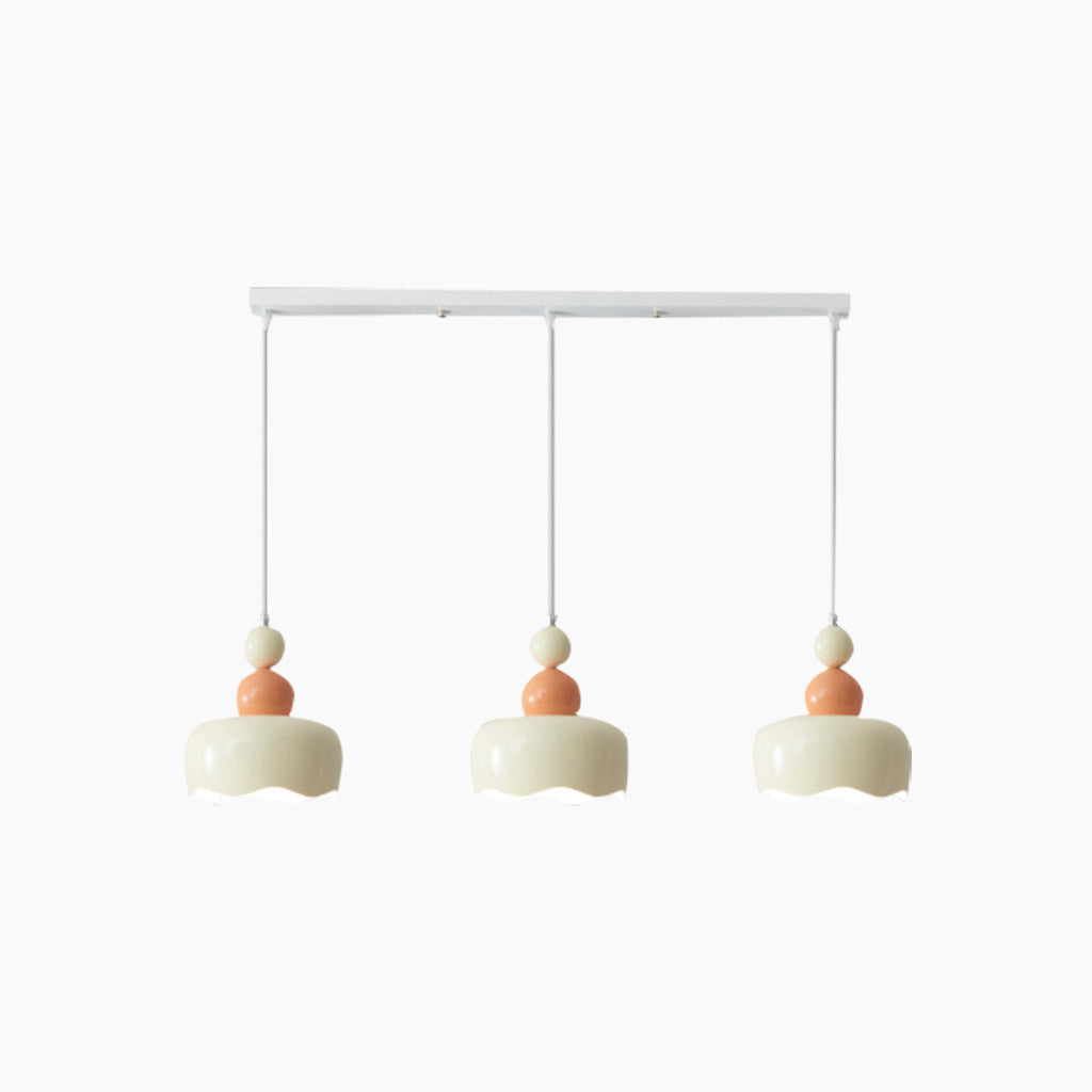 Pendant Light Nordic Cream Ambient Metal Hanging, 2 Colors