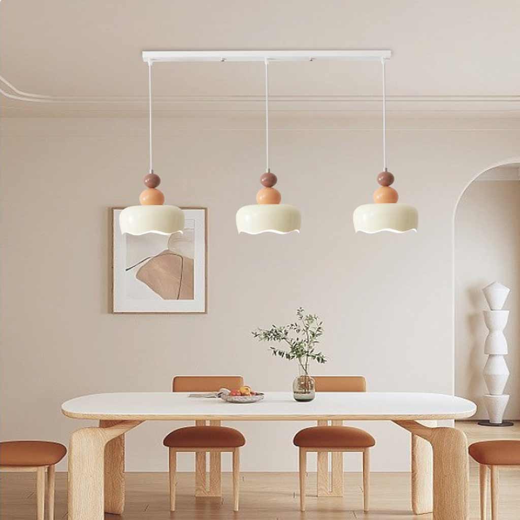 Pendant Light Nordic Cream Ambient Metal Hanging, 2 Colors