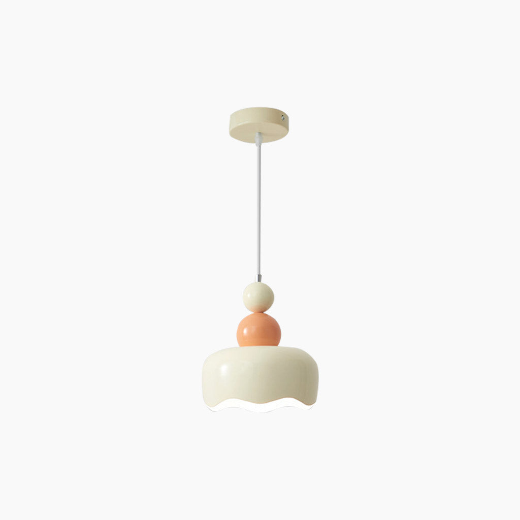 Pendant Light Nordic Cream Ambient Metal Hanging, 2 Colors