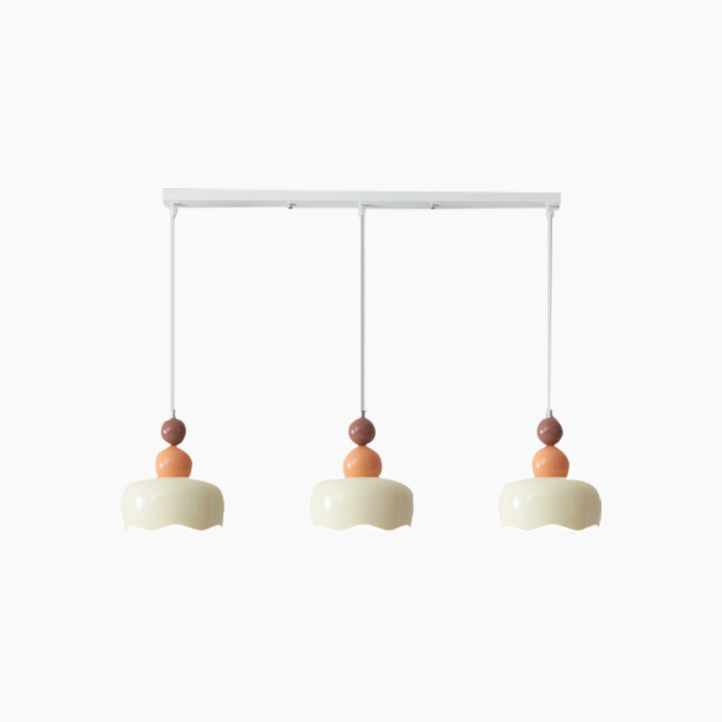 Pendant Light Nordic Cream Ambient Metal Hanging, 2 Colors