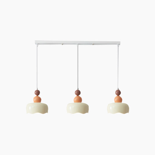 Pendant Light Nordic Cream Ambient Metal Hanging, 2 Colors
