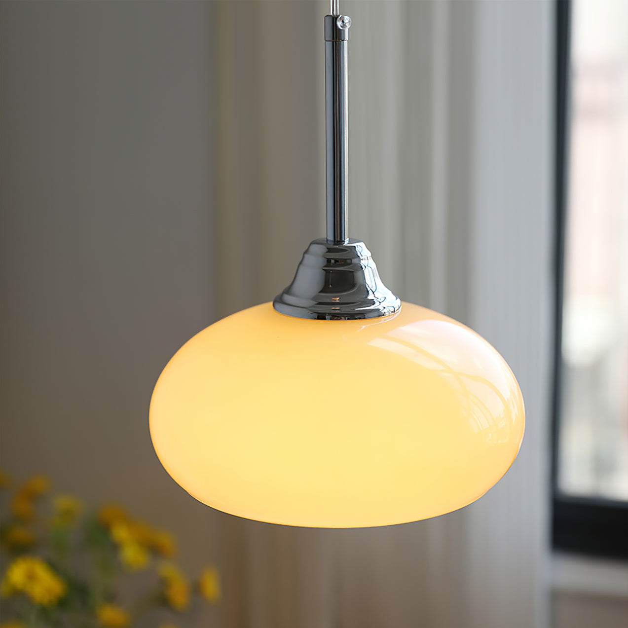 Cream Bell Pendant Lamp