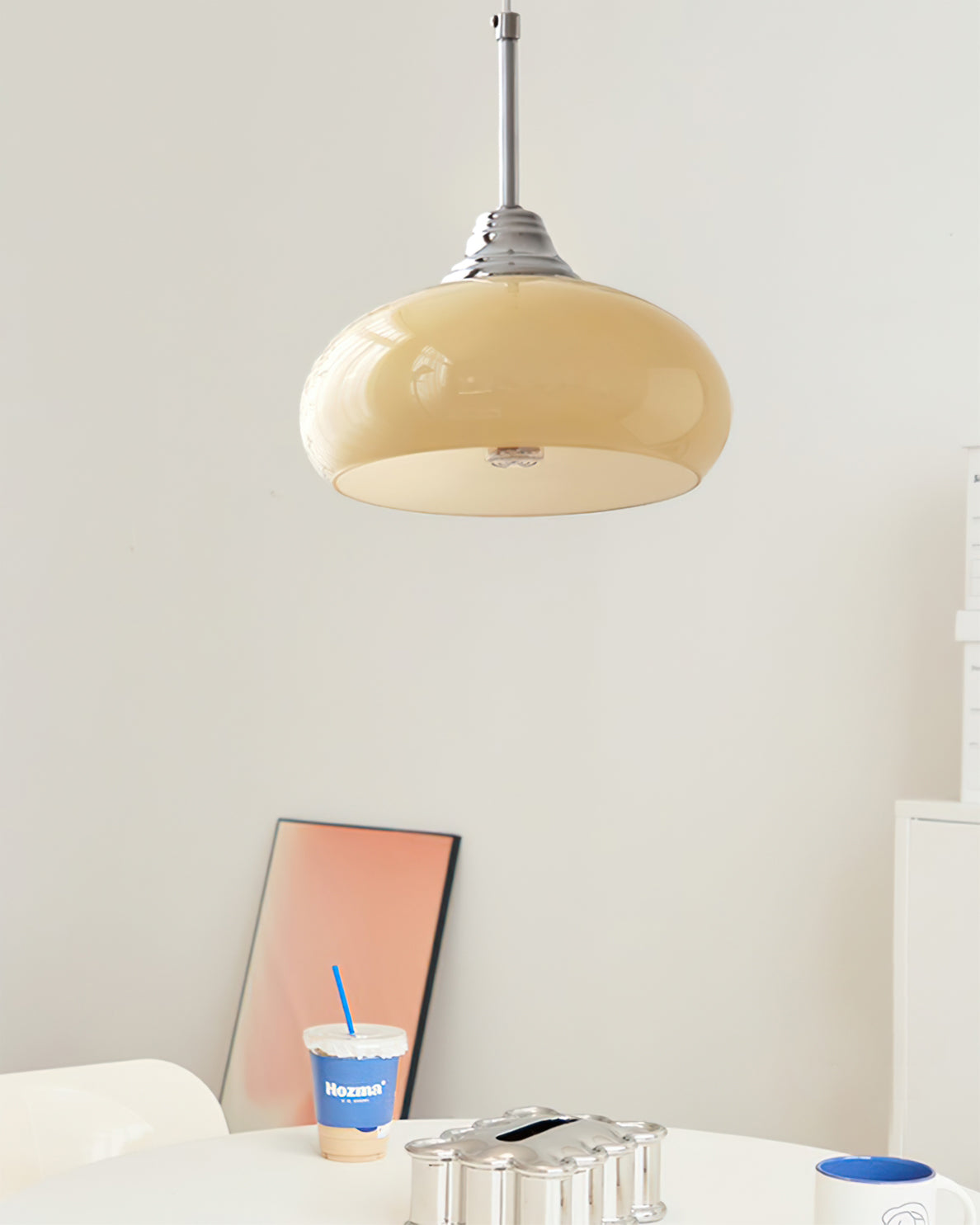 Cream Bell Pendant Lamp