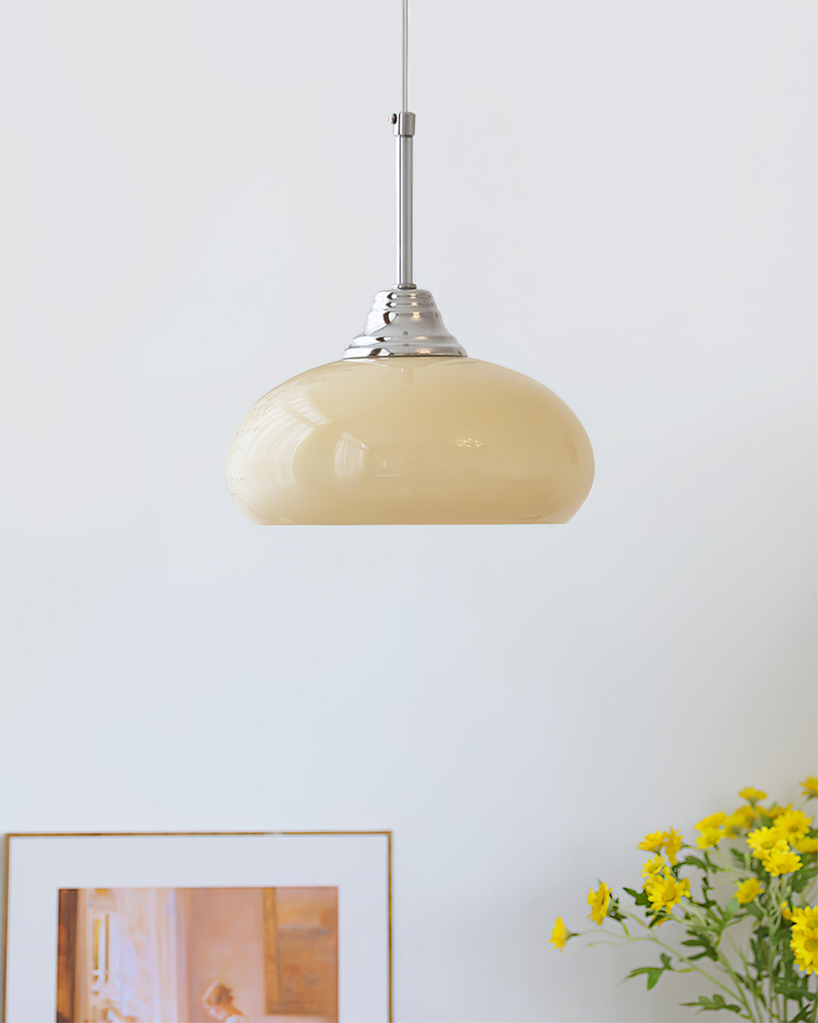 Cream Bell Pendant Lamp