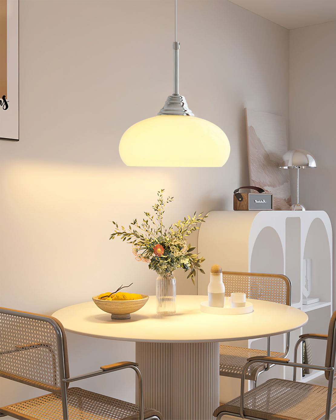Cream Bell Pendant Lamp