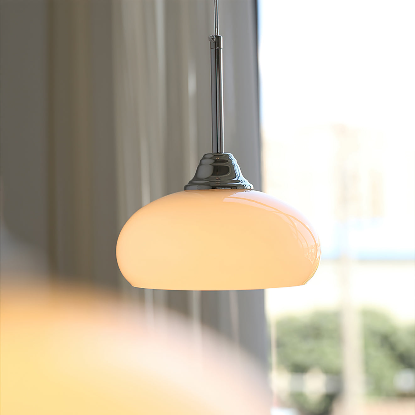 Cream Bell Pendant Lamp
