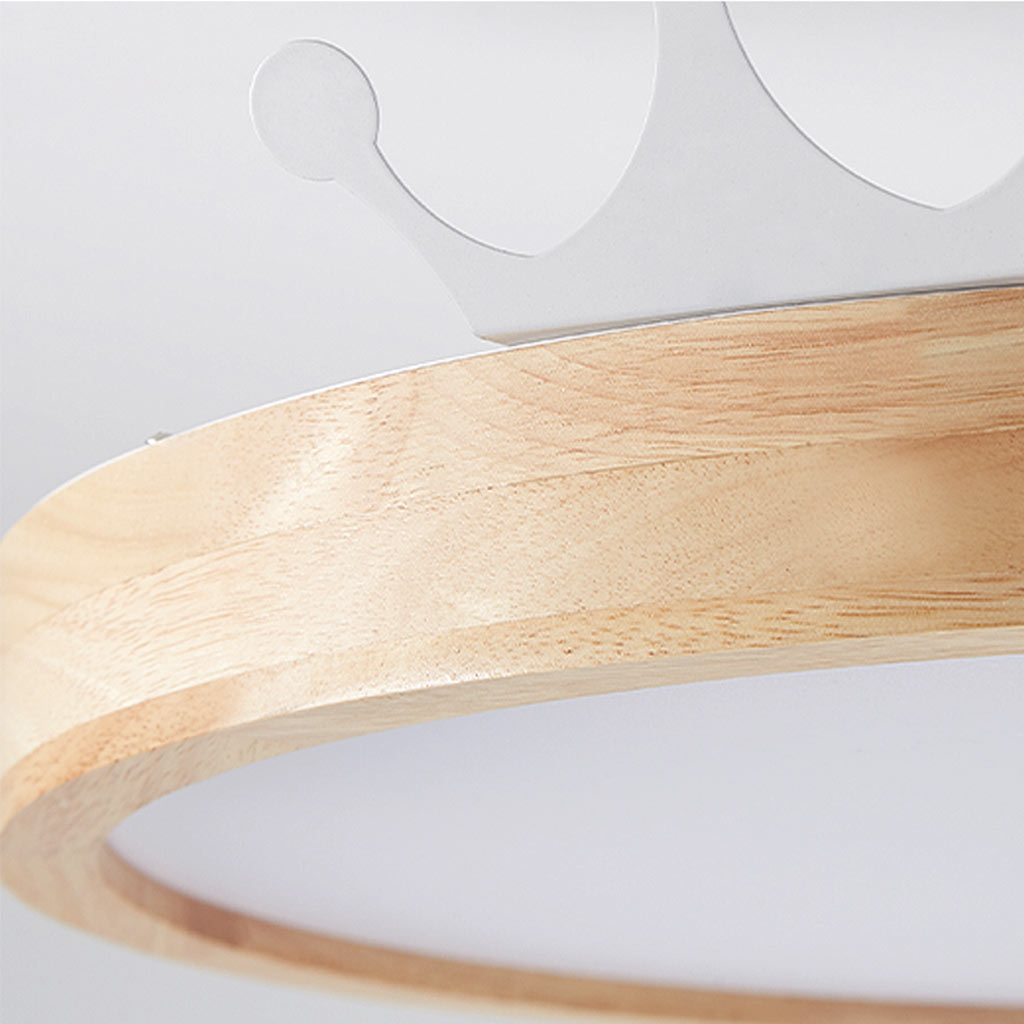 Ceiling Light Wood Chandelier Creative Semi Flush Mount