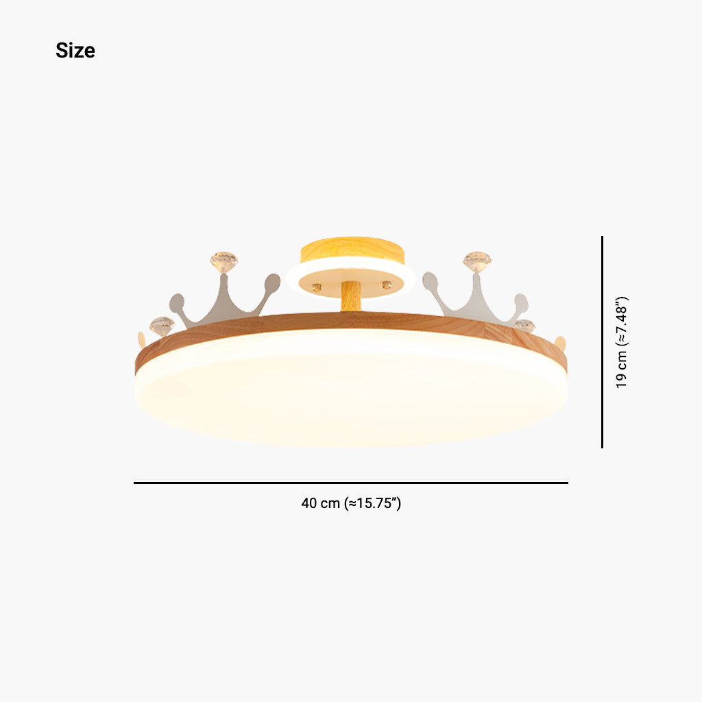 Ceiling Light Wood Chandelier Creative Semi Flush Mount