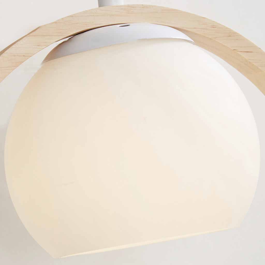 Ceiling Light Wood Pendant Light Creative Ring Bird