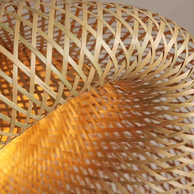 Creative Bamboo Woven Art Pendant Light