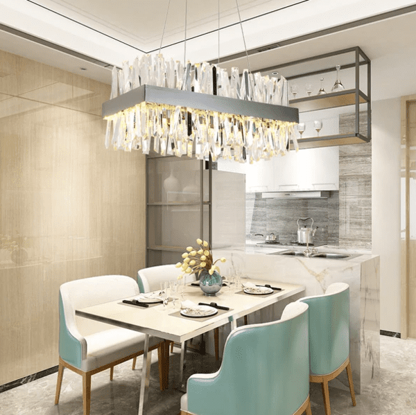 Cristel - Modern Crystal Shard Bar Crystal Chandelier