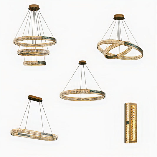 MAK Wall/Pendant Chandelier Luxury Hanging Lights Polished Shell High-end Ring Design