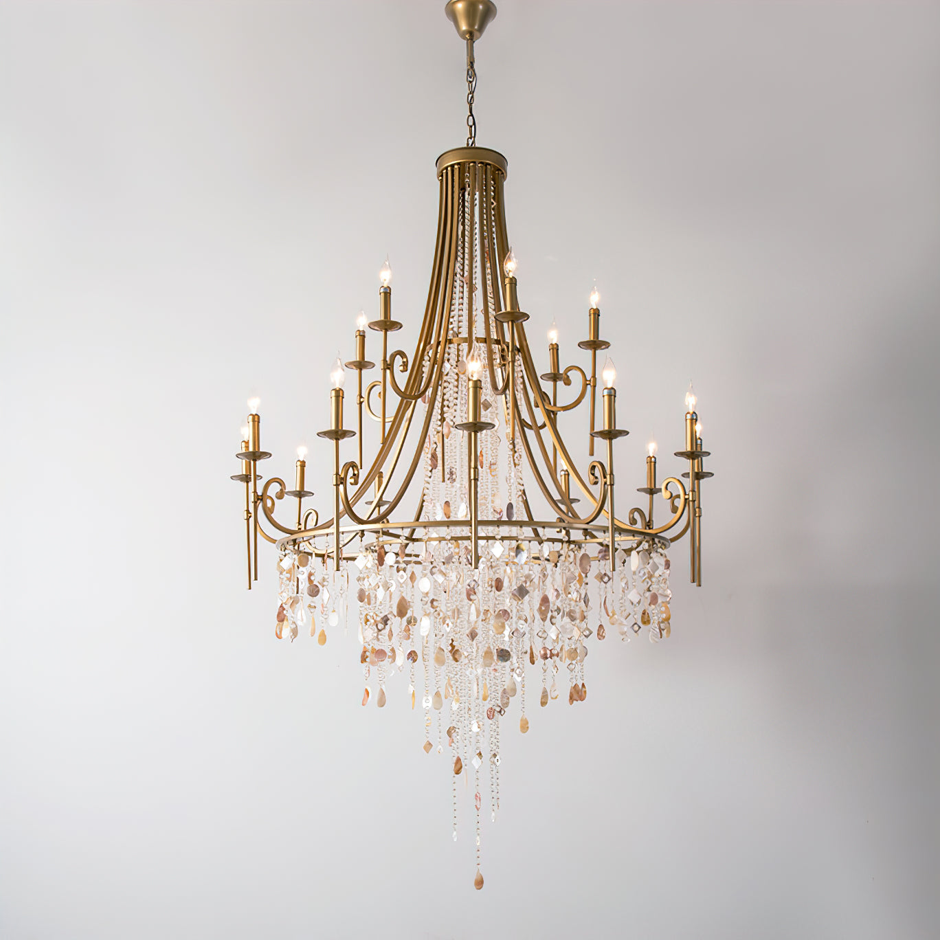 Tatum Lux Shell Crystal Chandelier