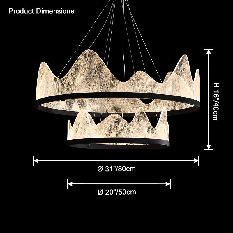 WOMO Mountain Round Chandelier-WM2361