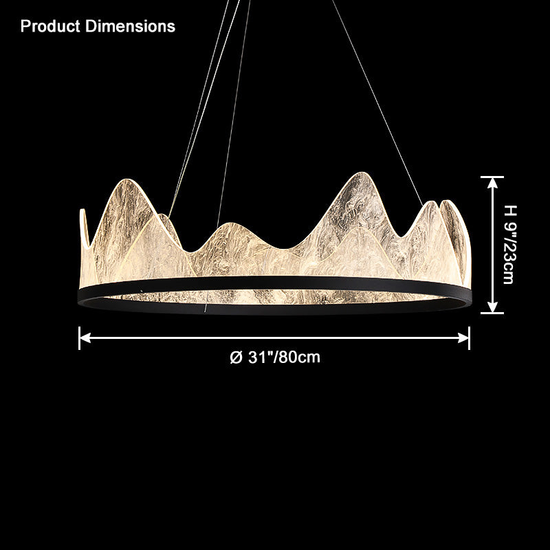 WOMO Mountain Round Chandelier-WM2361