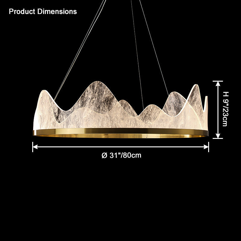 WOMO Mountain Round Chandelier-WM2361