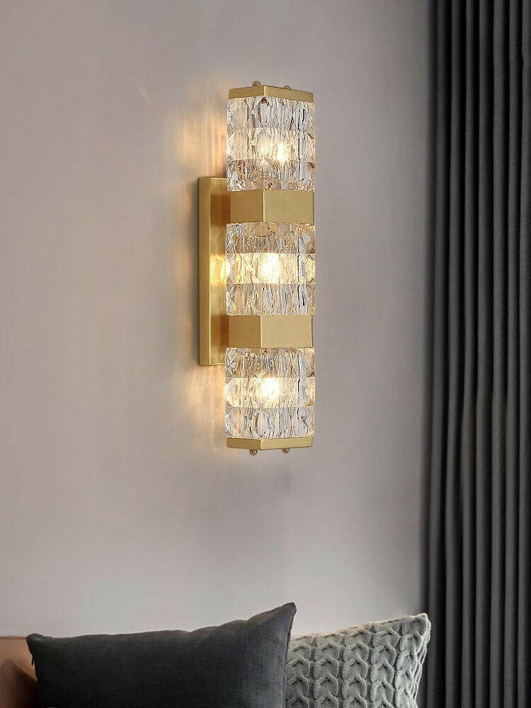 Dacio - Golden Luxury Crystal Wall Lamp