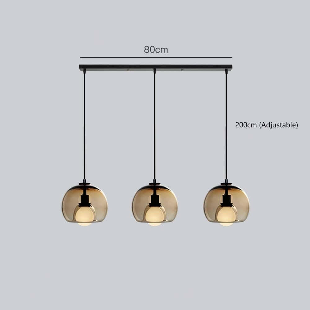 Dag - Modern Style Spherical Glass Pendant Lamp