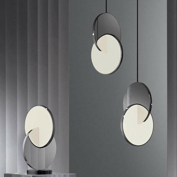 Daileass Modern Merged Circles Pendant Light