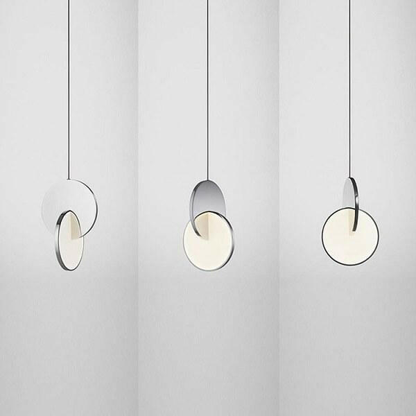 Daileass Modern Merged Circles Pendant Light