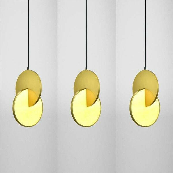 Daileass Modern Merged Circles Pendant Light