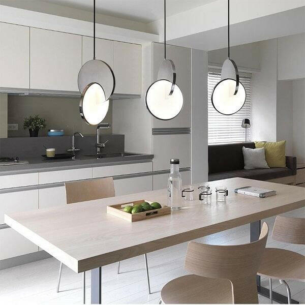 Daileass Modern Merged Circles Pendant Light