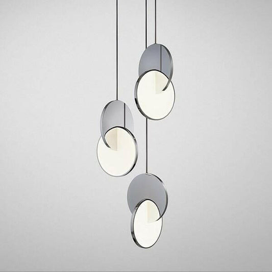 Daileass Modern Merged Circles Pendant Light