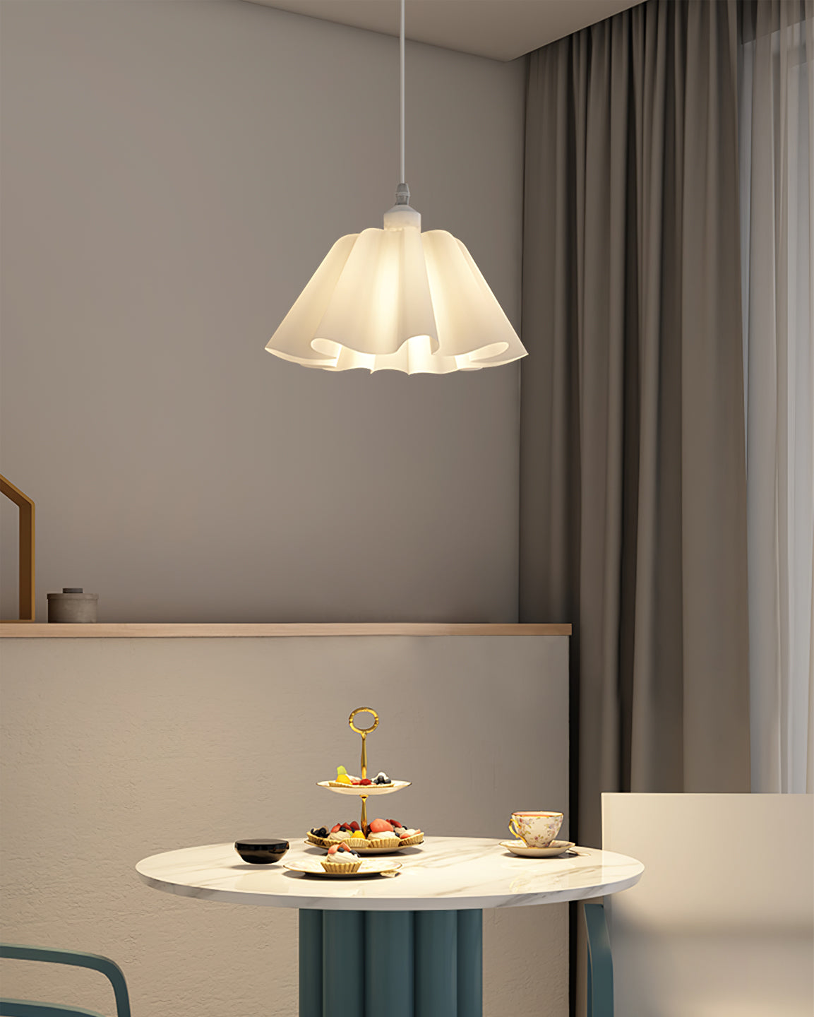 Danish Pleated Pendant Lamp